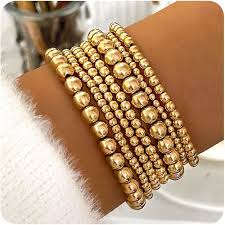 Gold Beaded Bracelet